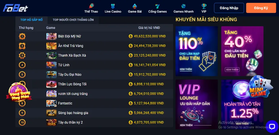 Sự Kiện Đặc Biệt f8be casino